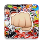 mega stickers android application logo